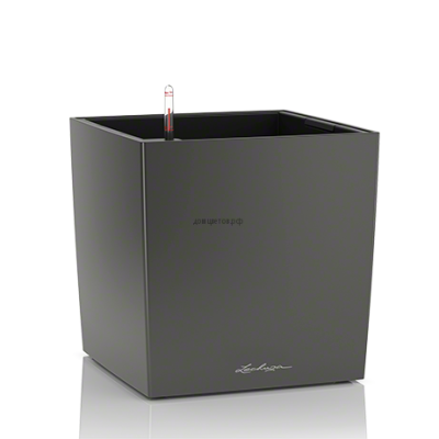 Кашпо CUBE (Кьюб) 50 Антрацит с системой полива