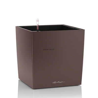 Кашпо CUBE (Кьюб) 40 Эспрессо металлик с системой полива