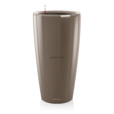 Кашпо Rondo (Рондо) 32 Серо-коричневое с системой полива