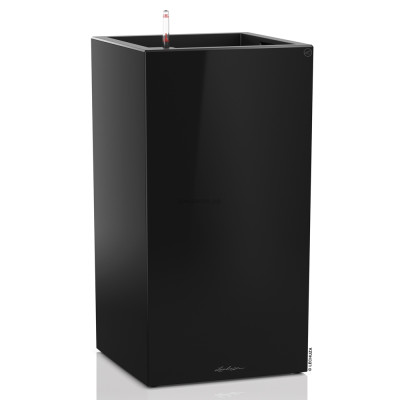 Кашпо Canto (Канто) 40 колонна Черный Блестящий